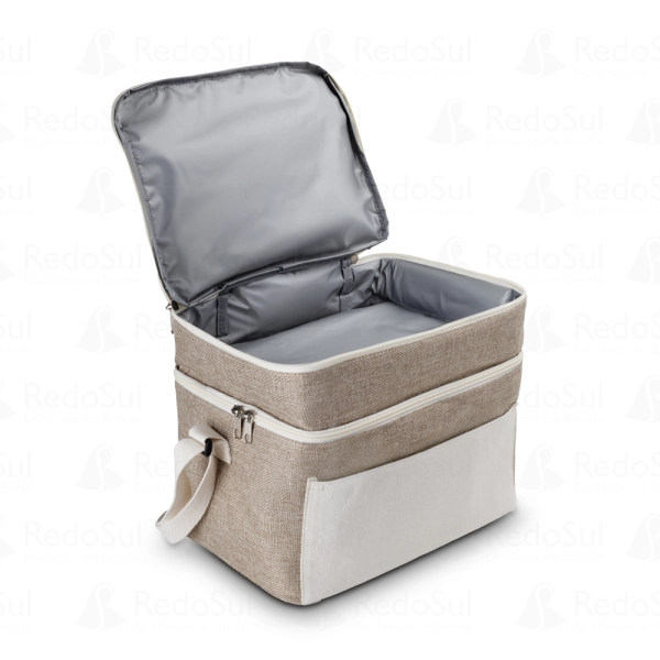 Bolsa Térmica Personalizada em Algodão e Juta Sintética